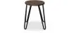 Round Bar Stool - Industrial Design - Wood & Steel - 43cm - Hairpin image 7