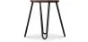 Round Bar Stool - Industrial Design - Wood & Steel - 43cm - Hairpin image 7
