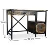 Drewniane biurko z szufladami - Industrial Design - Nashville image 7