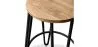 Okrągły stołek - Industrial Design - Wood & Metal - 66cm - Hairpin image 7