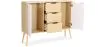 Kredens drewniany - Design skandynawski - 3 szuflady - Roger image 7