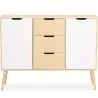 Kredens drewniany - Design skandynawski - 3 szuflady - Roger image 7