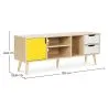 Drewniany stojak na telewizor - skandynawski design - Aren image 7