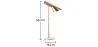 Lampa z Łapą - Lampa Biurkowa - Marmur i Metal - Celio image 7