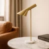 Lampa z Łapą - Lampa Biurkowa - Marmur i Metal - Celio image 7