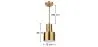 Lampa sufitowa w stylu designerskim - Lampa wisząca z metalu - Camilo image 7