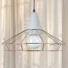 Lampa sufitowa w stylu retro - lampa wisząca z metalu i betonu - Giotto image 7