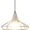 Lampa sufitowa w stylu retro - lampa wisząca z metalu i betonu - Giotto image 7