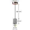 Lampa sufitowa - Lampa wisząca - Metal i beton - Felippo image 7