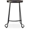 Stołek barowy - Wzornictwo przemysłowe - Drewno & metal - 66 cm - Adriel image 7