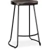 Stołek barowy - Wzornictwo przemysłowe - Drewno & metal - 66 cm - Adriel image 7