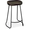 Stołek barowy - Wzornictwo przemysłowe - Drewno & metal - 66 cm - Adriel image 7