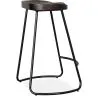 Stołek barowy - Wzornictwo przemysłowe - Drewno & metal - 66 cm - Adriel image 7