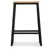 Stołek barowy - Industrial Design - Wood & Metal - 60cm - Big Boy image 7
