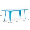 Prostokątny stolik dla dzieci - Industrialny - 120cm - Stylix image 7
