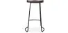 Stołek barowy - Industrial Design - Wood & Metal - 76 cm - Aiyana image 7