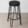 Stołek okrągły - Design przemysłowy - 80 cm - Elan image 7