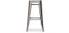 Stołek barowy - Wzornictwo przemysłowe - Stal & drewno - 76cm - Stylix image 7