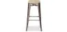Stołek barowy - Wzornictwo przemysłowe - Stal & drewno - 76cm - Stylix image 7