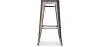 Stołek barowy - Wzornictwo przemysłowe - Drewno & metal - 76cm - Stylix image 7