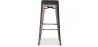 Stołek barowy - Wzornictwo przemysłowe - Drewno & metal - 76cm - Stylix image 7