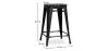 Stołek barowy - Industrial Design - Wood & Steel - 61cm - Stylix image 7