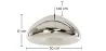 Lampa sufitowa - lampa wisząca - chromowany metal - 30 cm - Nullify image 7