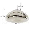 Lampa sufitowa - lampa wisząca - chromowany metal - 30 cm - Nullify image 7