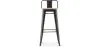 Stołek barowy z oparciem - Industrial Design - 76 cm - Stylix image 7
