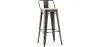 Stołek barowy z oparciem - Industrial Design - 76 cm - Stylix image 7