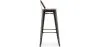 Stołek barowy z oparciem - Industrial Design - 76 cm - Stylix image 7