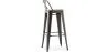 Stołek barowy z oparciem - Industrial Design - 76 cm - Stylix image 7