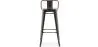 Stołek barowy z oparciem - Industrial Design - 76 cm - Stylix image 7