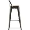 Stołek barowy z oparciem - Industrial Design - 76 cm - Stylix image 7