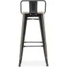 Stołek barowy z oparciem - Industrial Design - 76 cm - Stylix image 7