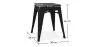 Stołek industrialny - drewno i stal - 46cm - Stylix image 7