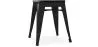 Stołek industrialny - drewno i stal - 46cm - Stylix image 7