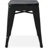 Stołek industrialny - drewno i stal - 46cm - Stylix image 7