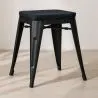 Stołek industrialny - drewno i stal - 46cm - Stylix image 7