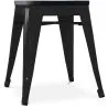Stołek industrialny - drewno i stal - 46cm - Stylix image 7