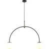 Lampa sufitowa z kulkami z kryształu - lampa wisząca 2-ramienna - Josephine image 7
