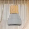 Lampa sufitowa z drewna i betonu - lampa wisząca w stylu skandynawskim - Minnie image 7