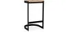 Stołek z oparciem - Industrial Design - Wood & Metal - 60cm - Lia image 7