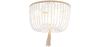 Lampa sufitowa z kulek drewnianych - Plafon w stylu boho Bali - Kanda image 7