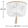 Lampa sufitowa z kulek drewnianych - Plafon w stylu boho Bali - Kanda image 7