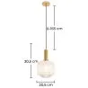 Lampa sufitowa vintage - Kinkiet ze szkła - Amelia image 7