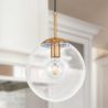 Lampa sufitowa w kształcie kuli - lampa wisząca z kryształami - Alvis image 7