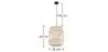 Lampa sufitowa z bambusa - lampa wisząca w stylu boho Bali - Mane image 7