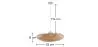 Lampa sufitowa z bambusa - lampa wisząca w stylu boho Bali - Sam image 7