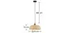 Lampa sufitowa z bambusa - lampa wisząca w stylu boho Bali - Atria image 7